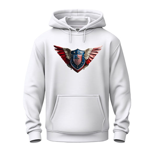 3D Winged Shield Unisex Heavy Blend™ Hooded Sweatshirt