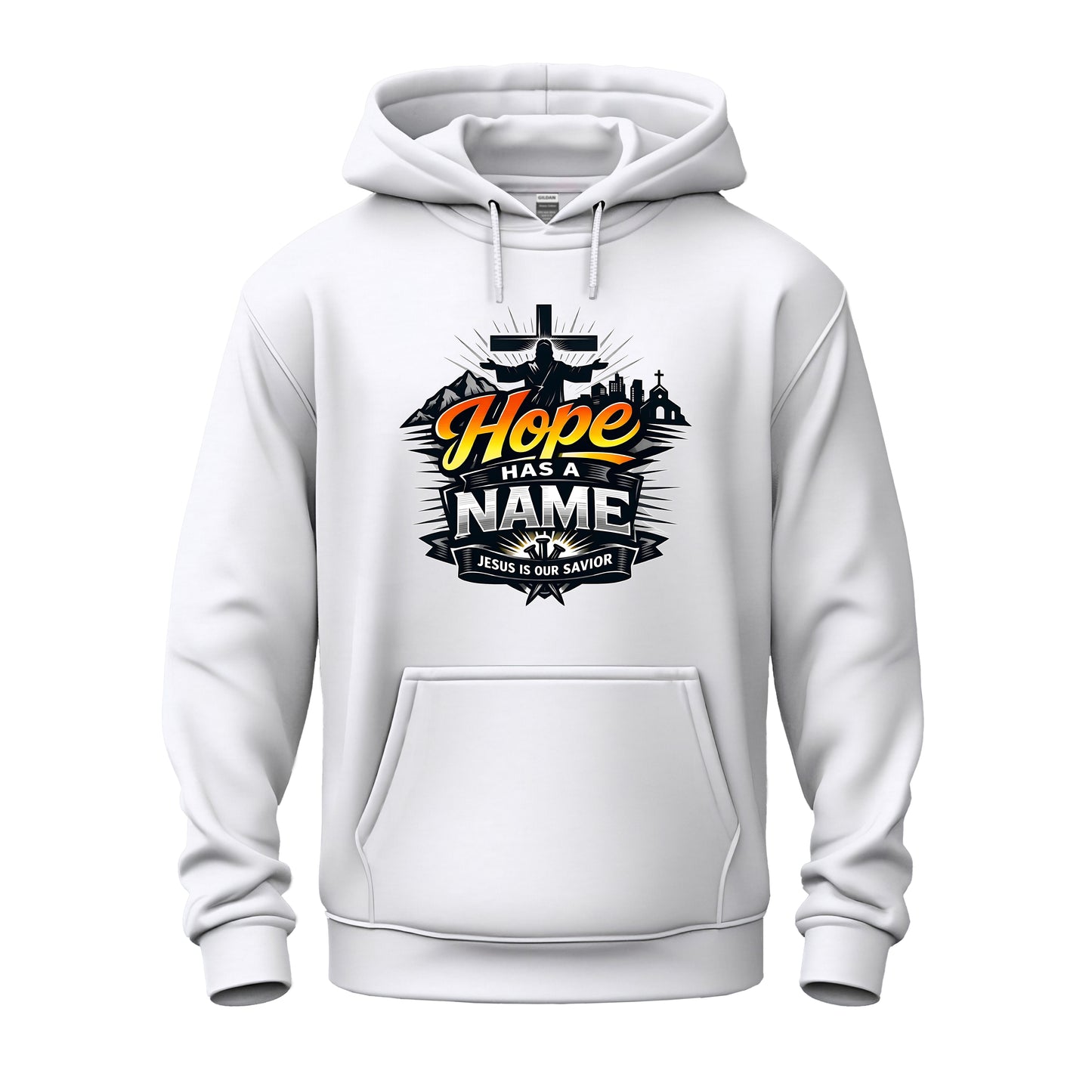 Hope Has A Name Christian Unisex Heavy Blend™ Hooded Sweatshirt