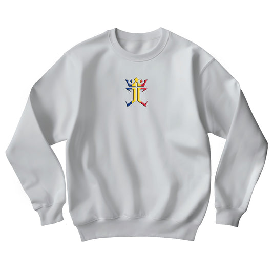Jesus Christ is King of Romania Unisex Heavy Blend™ Crewneck Sweatshirt