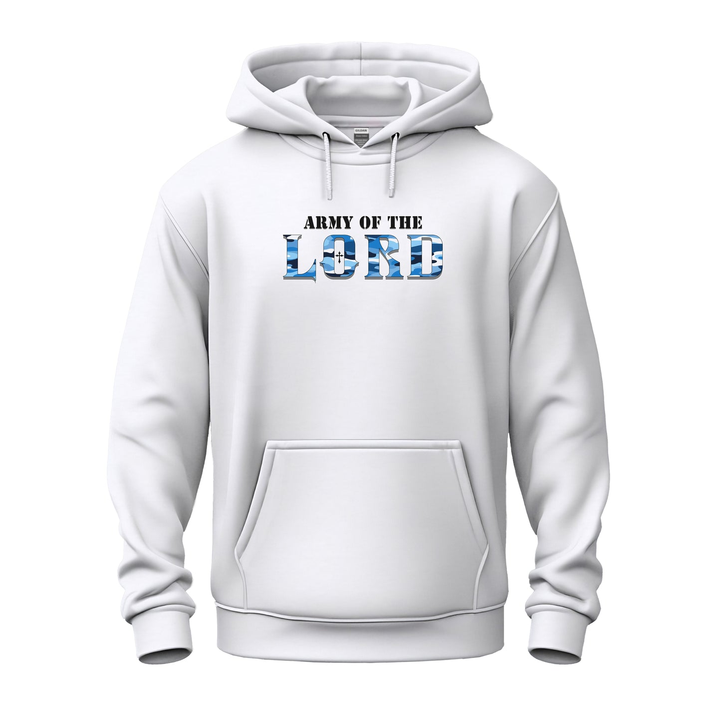 Army Of The Lord Blue Camo Unisex Heavy Blend™ Hooded Sweatshirt