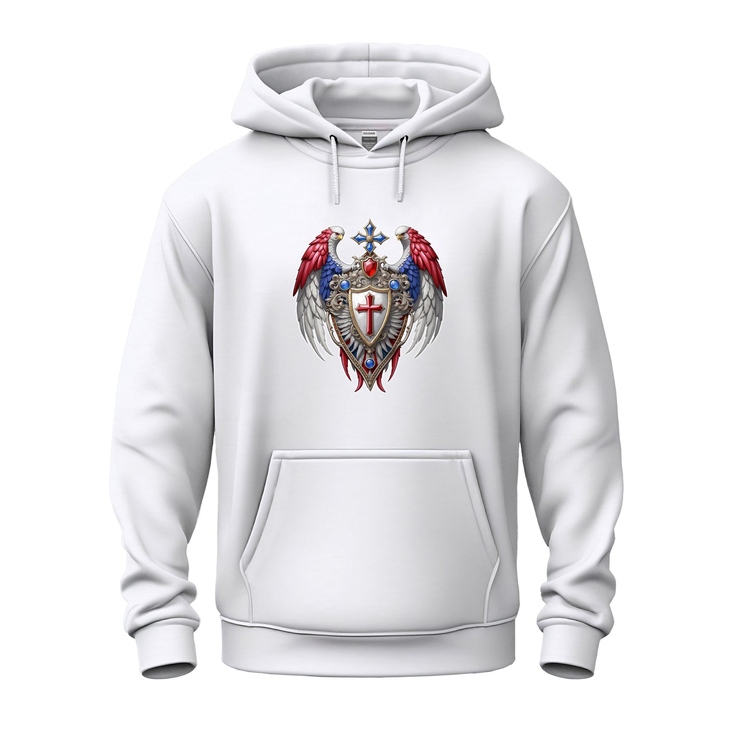 Winged Guardians of Faith Unisex Heavy Blend™ Hooded Sweatshirt