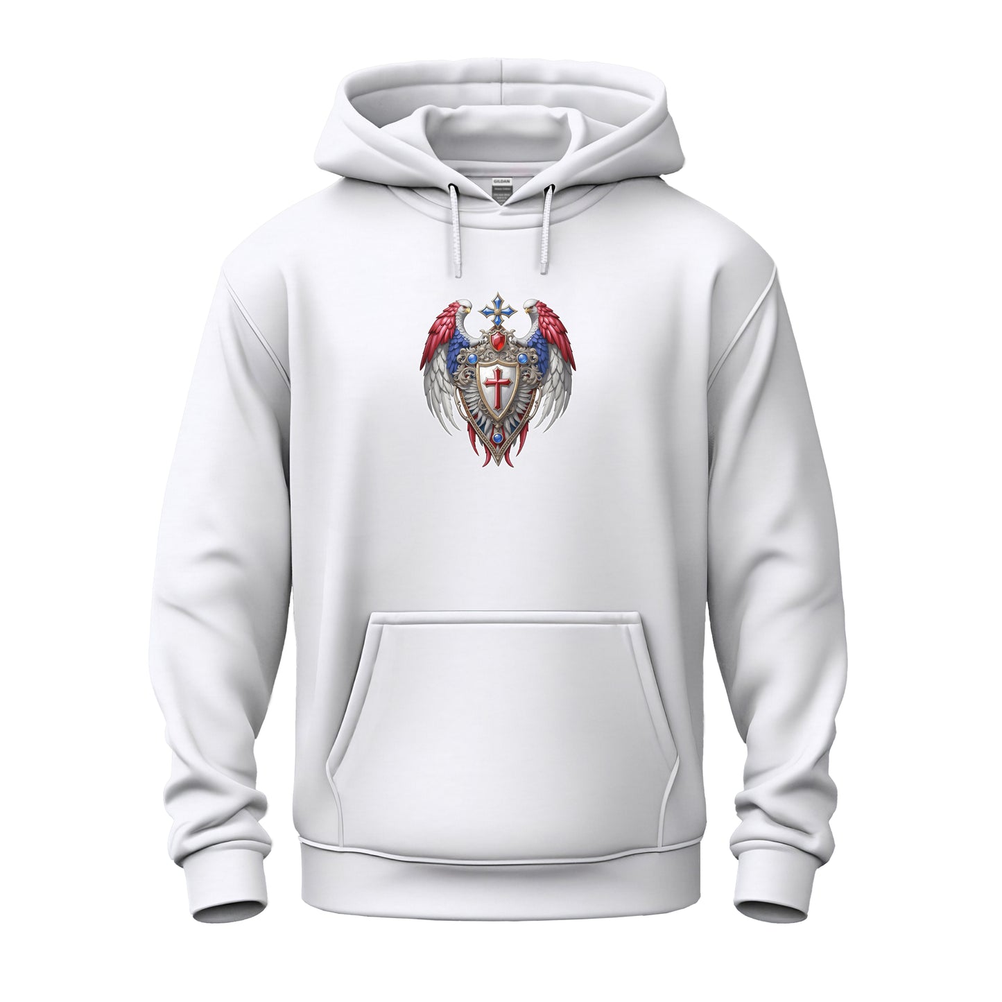 Winged Guardians of Faith Unisex Heavy Blend™ Hooded Sweatshirt