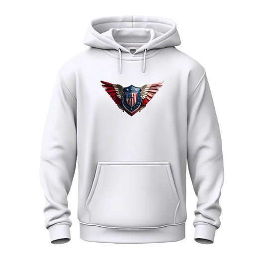 3D Winged Shield Unisex Heavy Blend™ Hooded Sweatshirt